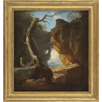 Pêcheurs à l’abri des falaises – Claude Joseph Vernet (1714 – 1789)
