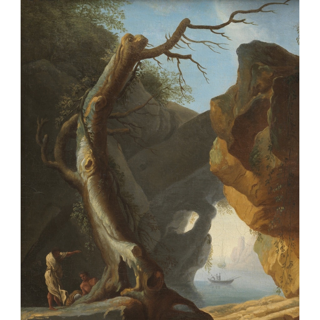 Pêcheurs à l’abri des falaises – Claude Joseph Vernet (1714 – 1789) 4