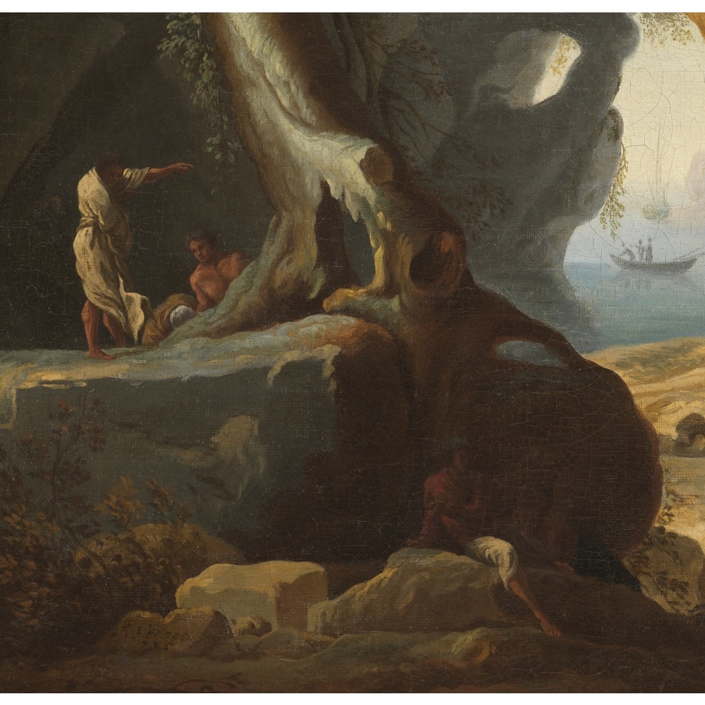 Pêcheurs à l’abri des falaises – Claude Joseph Vernet (1714 – 1789) 5