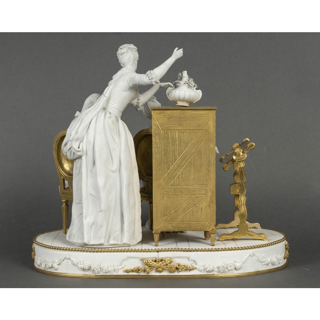 Groupe en biscuit et bronze doré, Sèvres XIXᵉ siècle 6