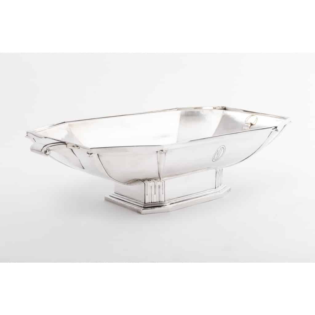 Orfèvre SAVARY -Centre de table en argent massif époque 1930 19