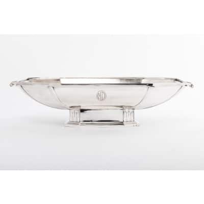 Orfèvre SAVARY -Centre de table en argent massif époque 1930