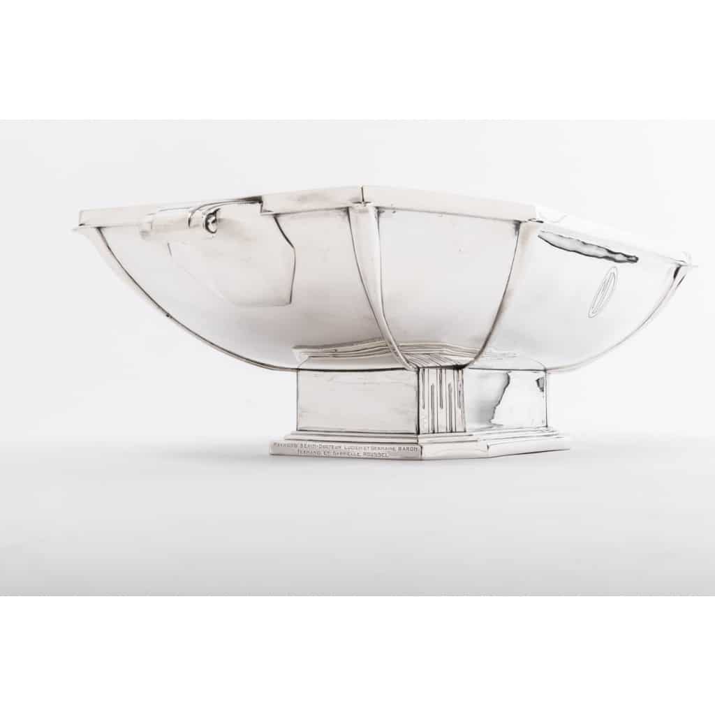 Orfèvre SAVARY -Centre de table en argent massif époque 1930 22