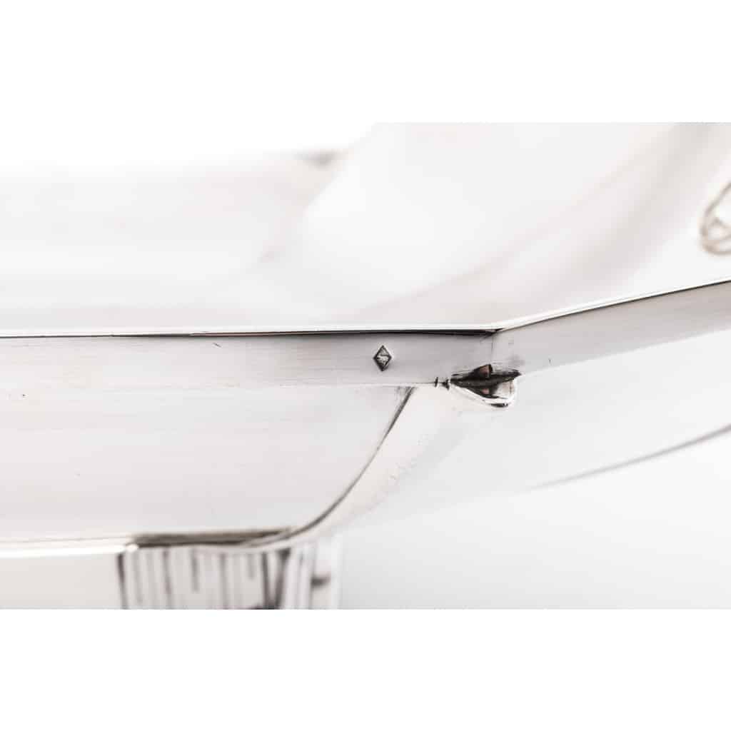 Orfèvre SAVARY -Centre de table en argent massif époque 1930 4
