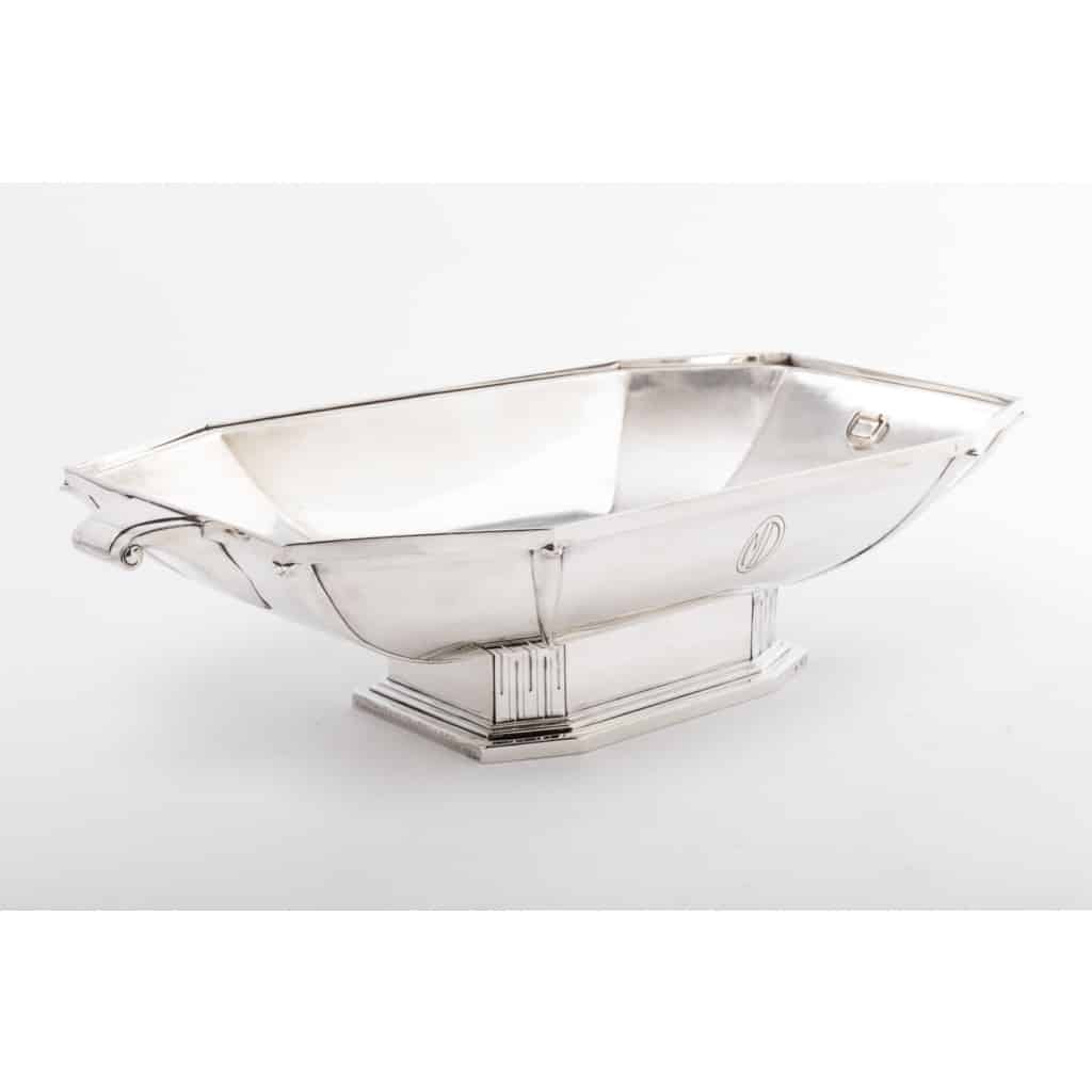 Orfèvre SAVARY -Centre de table en argent massif époque 1930 6