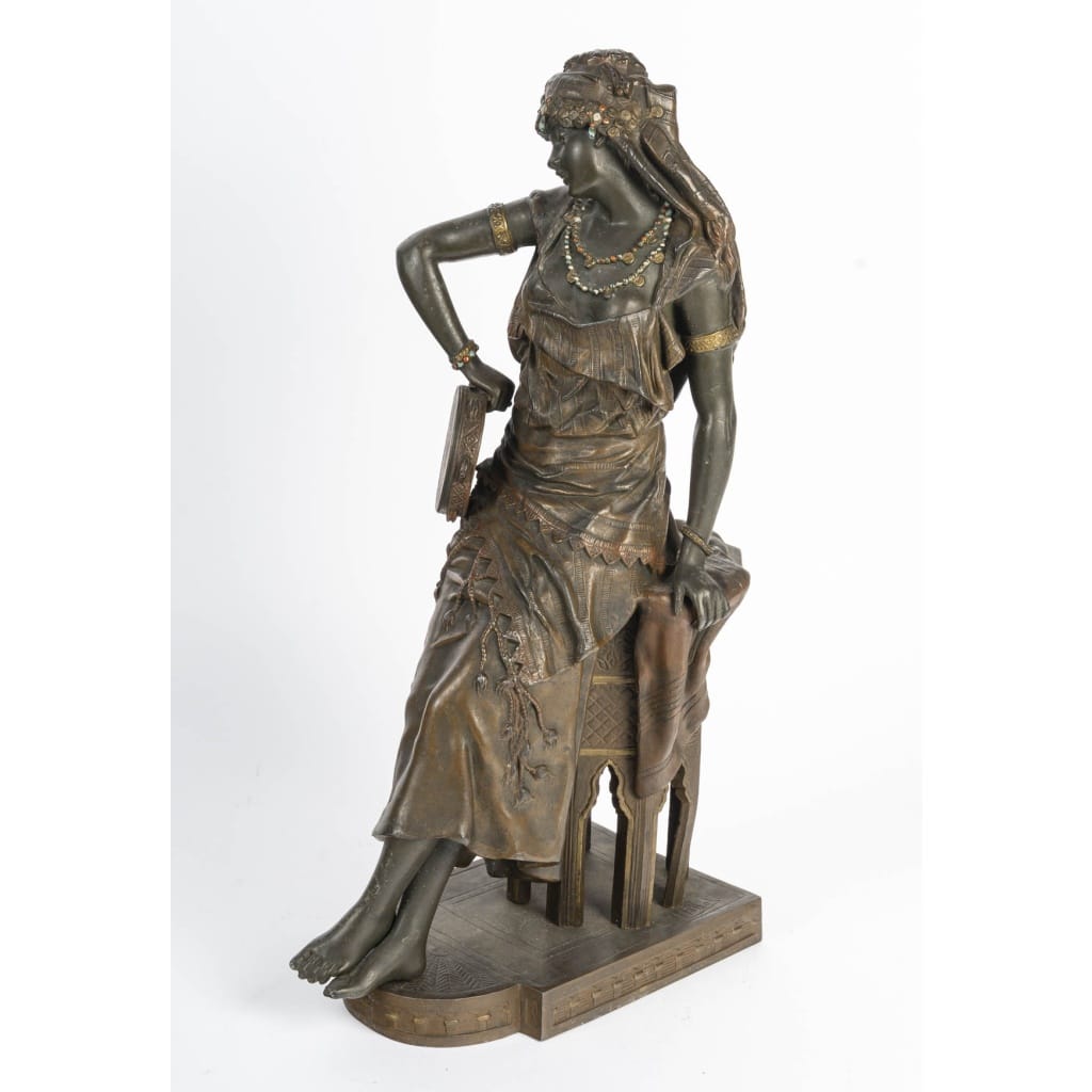 Statuette orientaliste en régule signée L. Hottot – Fin XIXe siècle 7
