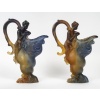 Paire d’aiguières en pâte de verre signées Daum France – Art Nouveau 14