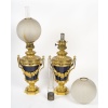 Paire de lampes à pétrole de style Napoléon III Époque fin XIXᵉ siècle 8