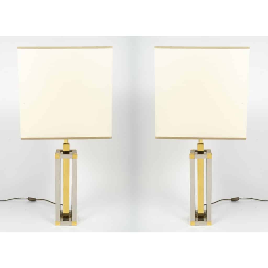 Paire de lampes des années 70 dans le goût de Willy RIZZO 2