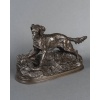 Sculpture – Chien À L’ Arrêt , Pierre – Jules Mêne (1810-1879) – Bronze 12