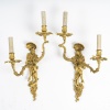 Paire d’appliques en bronze doré représentant un couple de danseur vénitien, Fin XIXème/Début XXème siècle. 6
