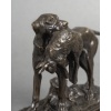 Sculpture – Chien Setter Au Lièvre , Alfred Dubucand (1828 – 1894) – Bronze 16