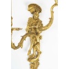 Paire d’appliques en bronze doré représentant un couple de danseur vénitien, Fin XIXème/Début XXème siècle. 7