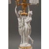 Importante garniture de trois pièces en biscuit et bronze doré, XIXᵉ siècle 30