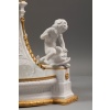 Importante garniture de trois pièces en biscuit et bronze doré, XIXᵉ siècle 20