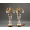 Importante garniture de trois pièces en biscuit et bronze doré, XIXᵉ siècle 23