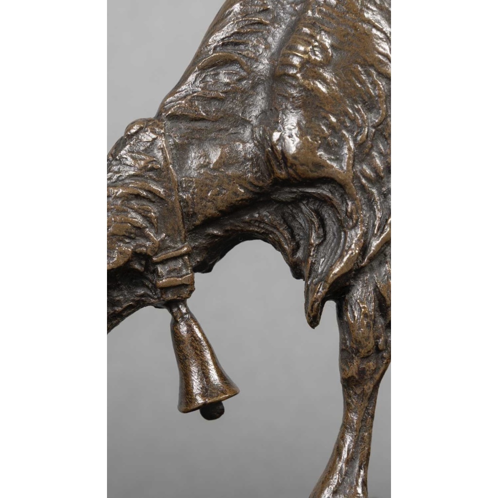 Sculpture – Chèvre Broutant , Pierre – Jules Mêne (1810-1879) – Bronze 5