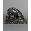 Sculpture – Le Lion Au Serpent , Antoine – Louis Barye (1795-1875) – Bronze 14