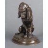 Sculpture – Épagneul Assis , Emmanuel Frémiet (1824-1910) – Bronze 16