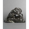Sculpture – Le Lion Au Serpent , Antoine – Louis Barye (1795-1875) – Bronze 18