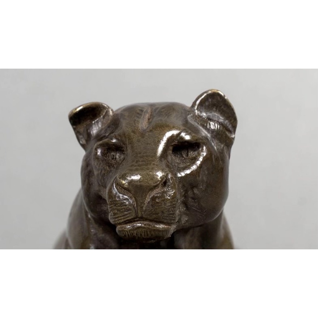 Sculpture – Panthère de Tunis N°2 , Antoine – Louis Barye (1795-1875) – Bronze 7