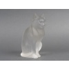 LALIQUE – Chat assis en cristal XXe – signé Lalique France 16