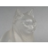 LALIQUE – Chat assis en cristal XXe – signé Lalique France 17