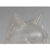 LALIQUE – Chat assis en cristal XXe – signé Lalique France 20