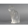 LALIQUE – Chat assis en cristal XXe – signé Lalique France 22