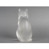 LALIQUE – Chat assis en cristal XXe – signé Lalique France 26