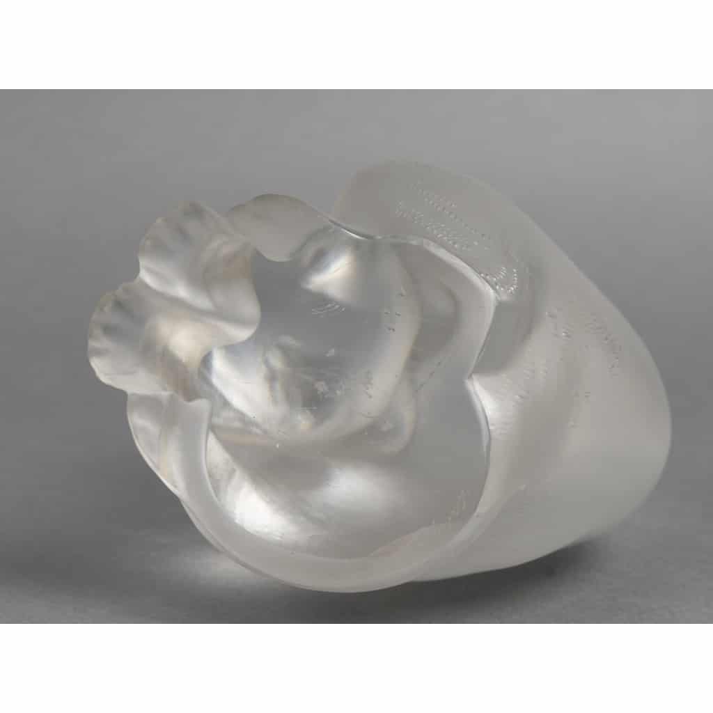 LALIQUE – Chat assis en cristal XXe – signé Lalique France 14