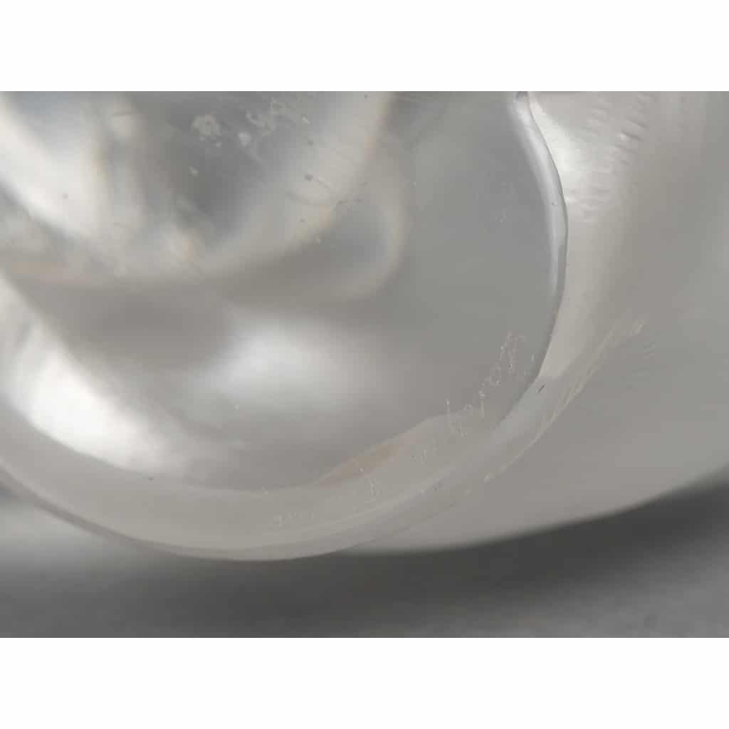 LALIQUE – Chat assis en cristal XXe – signé Lalique France 15