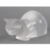 LALIQUE – Chat couché en cristal Signé Lalique France 17 LALIQUE – Chat couché en cristal Signé Lalique France 17