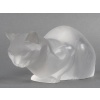 LALIQUE – Chat couché en cristal Signé Lalique France 16 LALIQUE – Chat couché en cristal Signé Lalique France 16