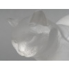 LALIQUE – Chat couché en cristal Signé Lalique France 18 LALIQUE – Chat couché en cristal Signé Lalique France 18