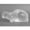 LALIQUE – Chat couché en cristal Signé Lalique France 20 LALIQUE – Chat couché en cristal Signé Lalique France 20