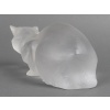 LALIQUE – Chat couché en cristal Signé Lalique France 23 LALIQUE – Chat couché en cristal Signé Lalique France 23