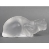 LALIQUE – Chat couché en cristal Signé Lalique France 26 LALIQUE – Chat couché en cristal Signé Lalique France 26