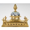 Une Garniture De Cheminée En Bronze Doré Et émail Cloisonné, Fin XIXème Siècle 23