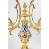 Une Garniture De Cheminée En Bronze Doré Et émail Cloisonné, Fin XIXème Siècle 20