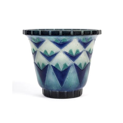 Vase « Palmettes Triangulaires » pâte de verre de Gabriel ARGY-ROUSSEAU