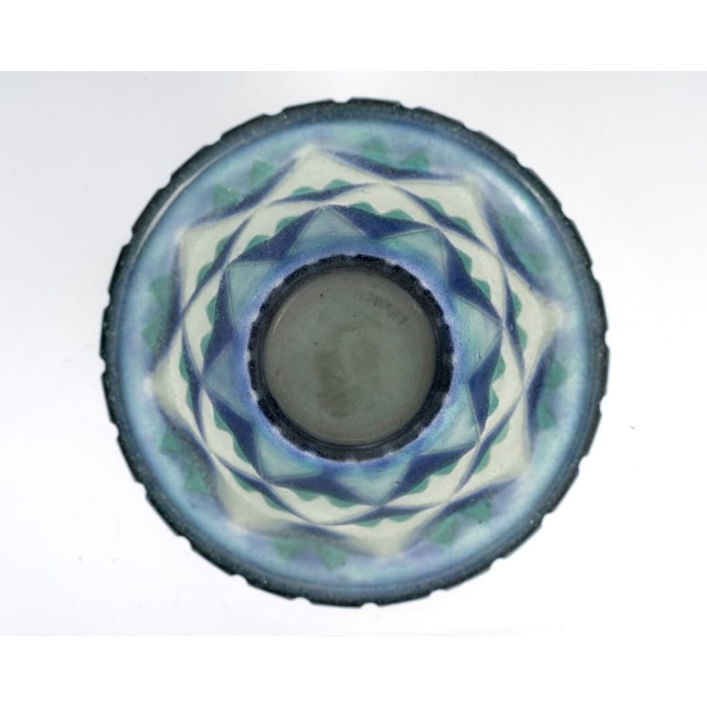 Vase « Palmettes Triangulaires » pâte de verre de Gabriel ARGY-ROUSSEAU 6