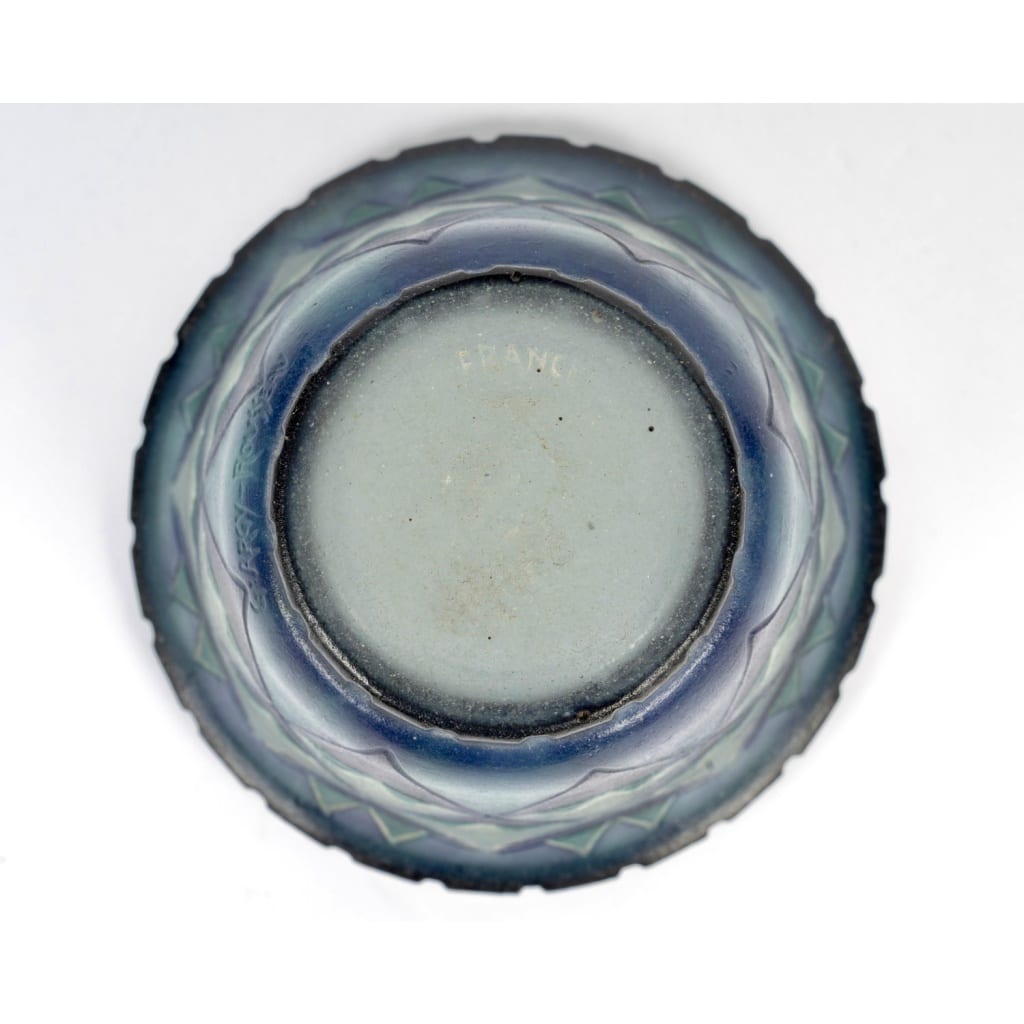 Vase « Palmettes Triangulaires » pâte de verre de Gabriel ARGY-ROUSSEAU 7