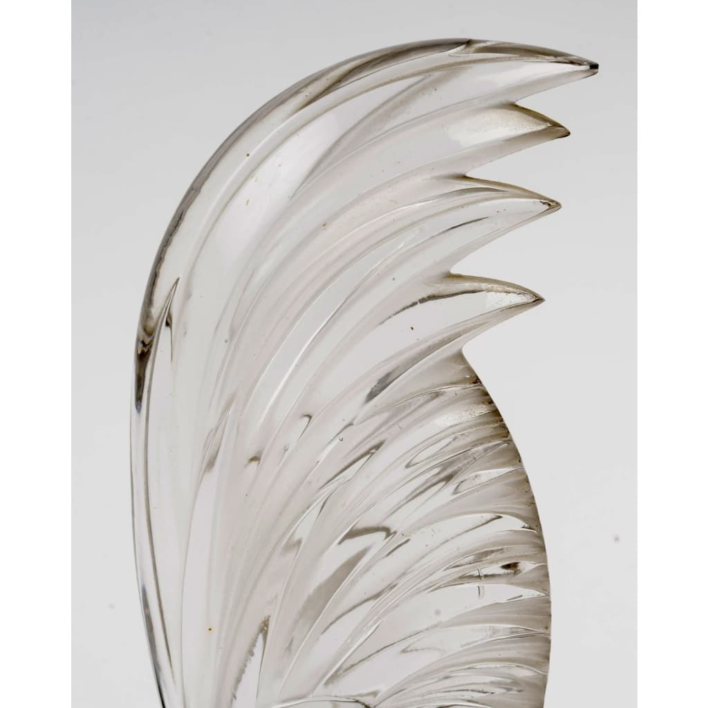 Mascotte Automobile « Coq Nain » verre blanc de René LALIQUE 8