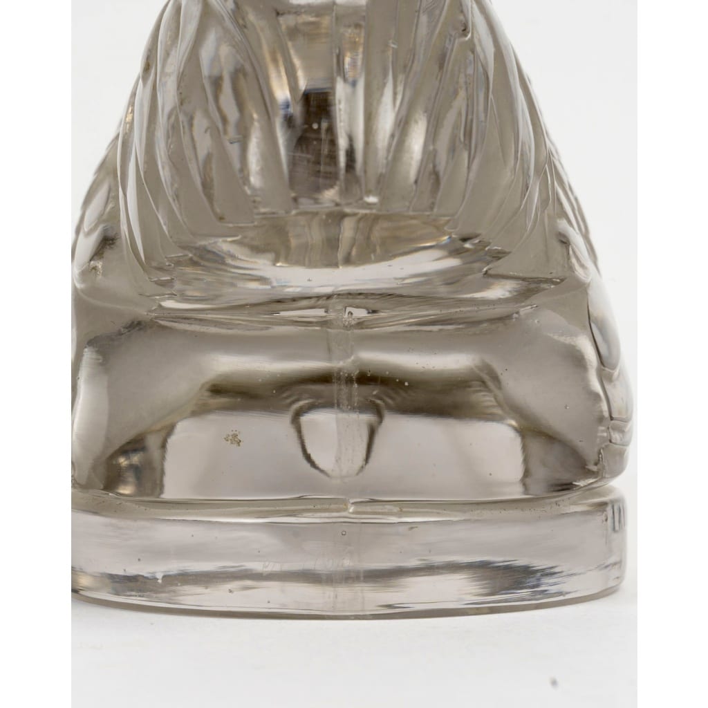 Mascotte Automobile « Coq Nain » verre blanc de René LALIQUE 11