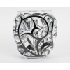 Vase « Tourbillons » cristal blanc émaillé noir de LALIQUE 13 Vase « Tourbillons » cristal blanc émaillé noir de LALIQUE 13