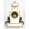 Une Garniture En Bronze Doré Et Marbre Blanc, XIXème Siècle 21