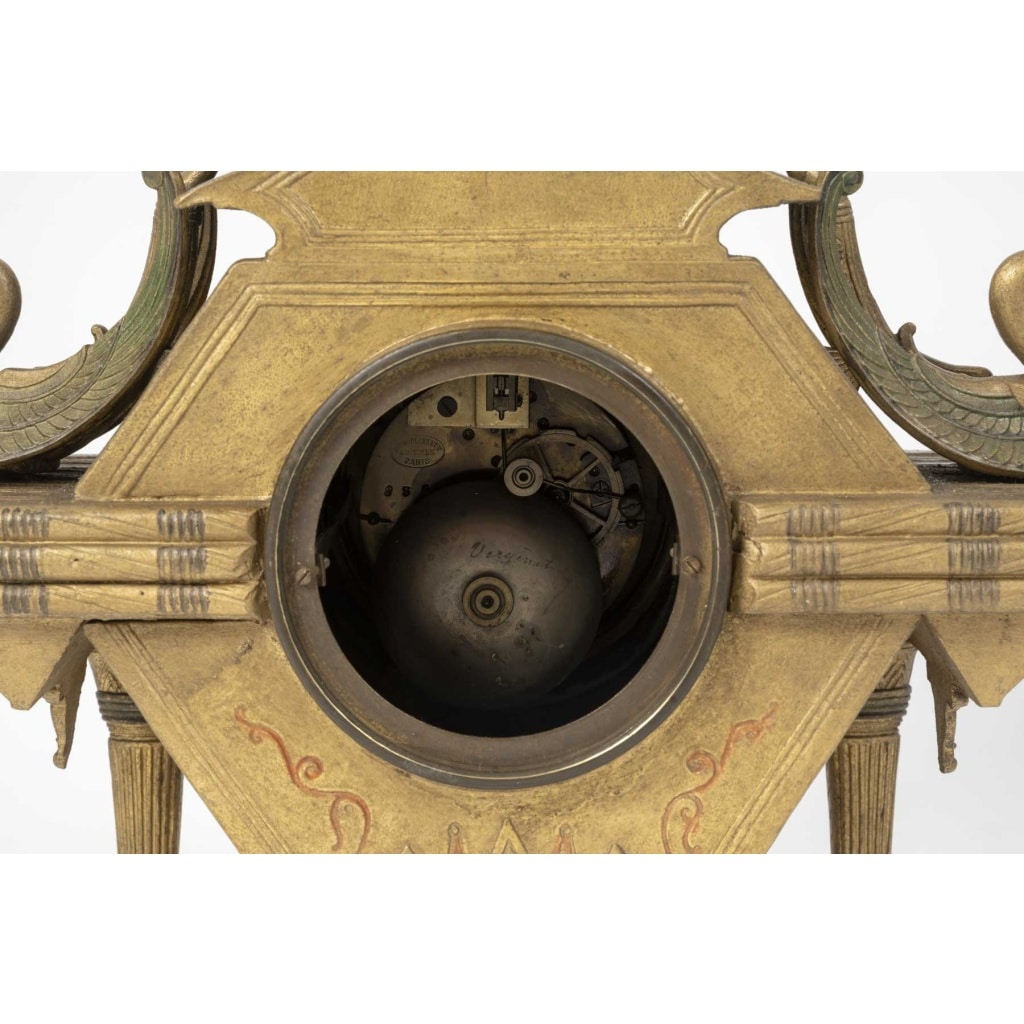 Une garniture de cheminée de style Egypte Antique, fin XIXème siècle 7