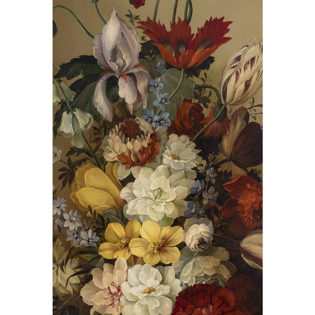 Ecole française de la fin du XIXème début XXème siècle, nature morte au bouquet 5