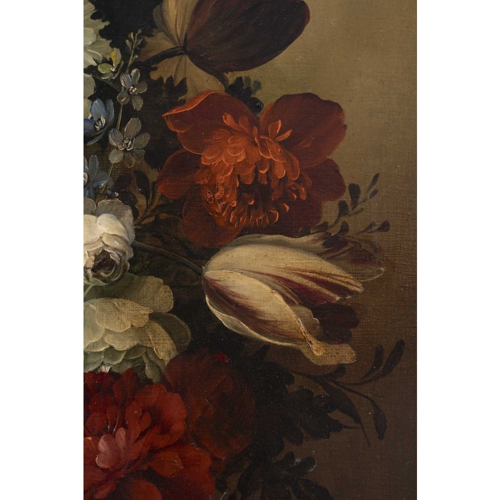 Ecole française de la fin du XIXème début XXème siècle, nature morte au bouquet 7
